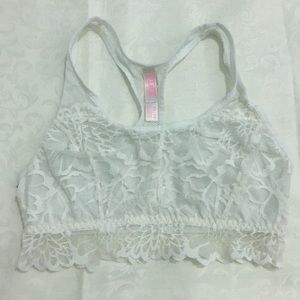 Victoria's Secret lace mesh scoop bralette